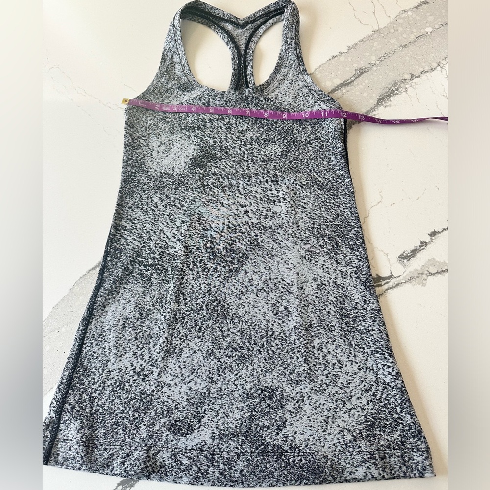 Lululemon Cool Racerback White/Black Tank Top